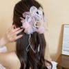 Acrylic Mesh Flower Butterfly Fringed Hairpin Exquisite Fashion Grab Clip Super Fairy Temperament Hair Accessories Woman