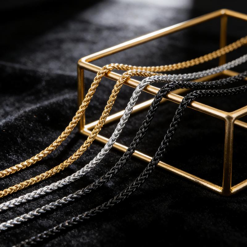 2.5/3mm Wide Stainless Steel Keel Chain Necklace for Women Men Trendy Shiny Gold Color Jewelry Delicate Collar Chain Accessories