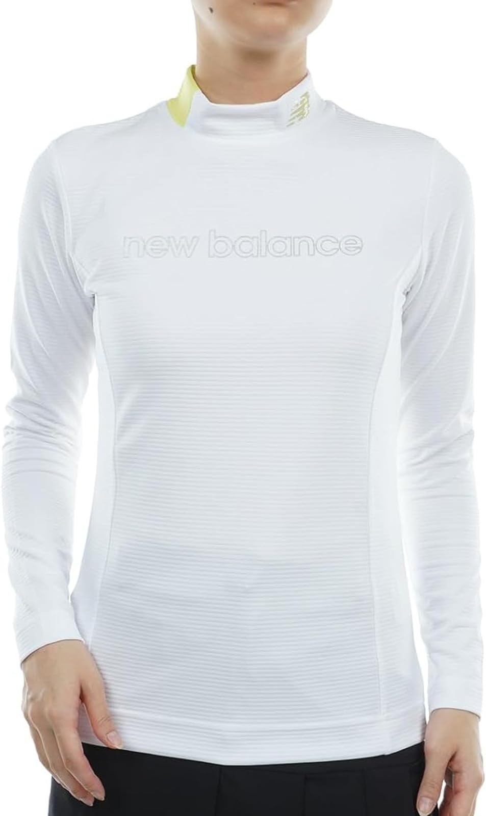 

Long Sleeve Mock Neck Shirt Quilt Golf Innerwear 0 [New Balance] Women s (Border Pattern/TEXBRID Stretch) / / 012-3267505 030_White [S]