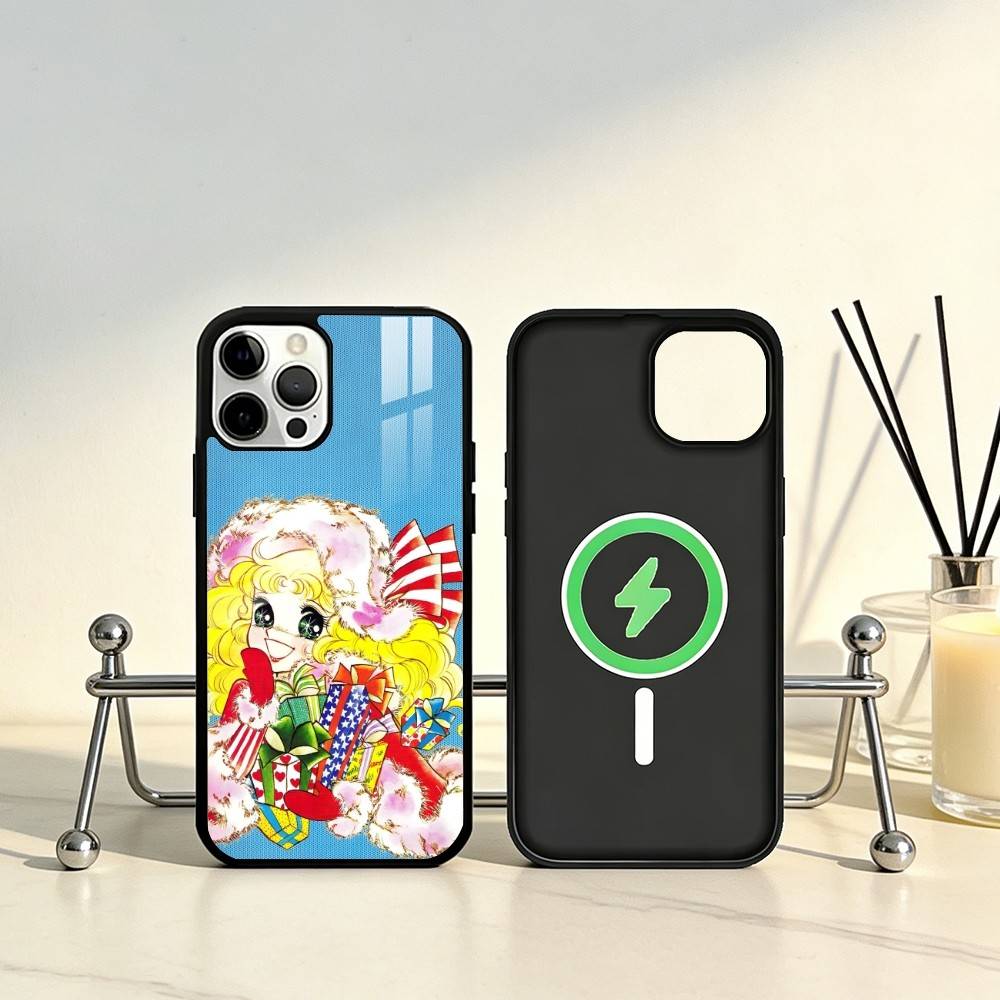 Anime Candy Candy Phone Case For iPhone17,16,15,14,13,12,11 Plus,Pro Max Magnetic For Magsafe Wireless Charging