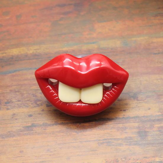 Lustige Lippen Zähne Kleinkind Baby Silikon Schnuller Schnuller Zahnen Schlaf Schnuller