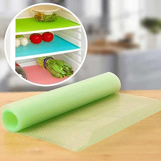 4Pcs Eva Anti-Bacterial Cuttable Cushion Freezer Pad Refrigerator Table Mat