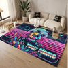Custom Name Text Crystal Velvet Rug,Five Nights at Freddy’s Soft Plush Decorative Non Slip Floor Carpet