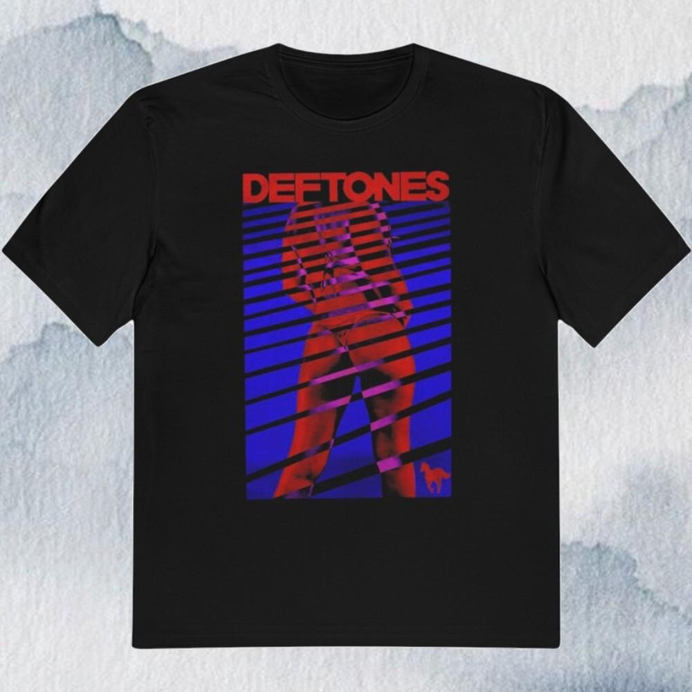 Vintage Deftones Girl Blinds Cotton Black Full Size T Shirt For Men Unisex T-Shirt S