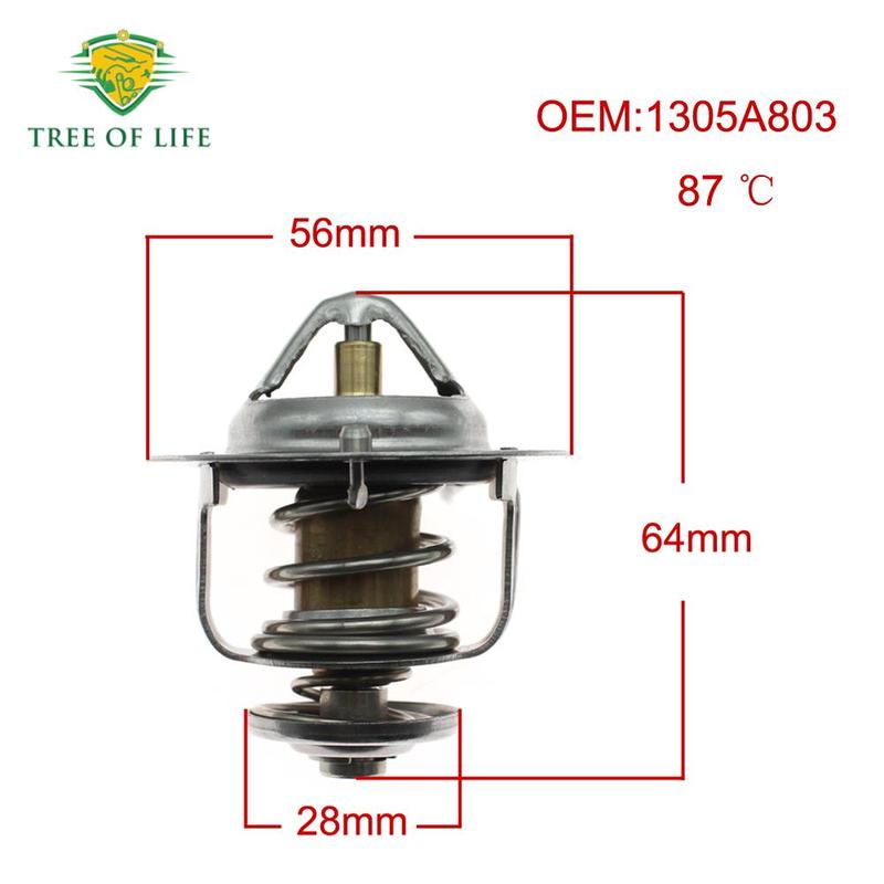 87°C Coolant Thermostat For Mitsubishi Outlander CW0W GF0W ASX GA0W Lancer 1305A803