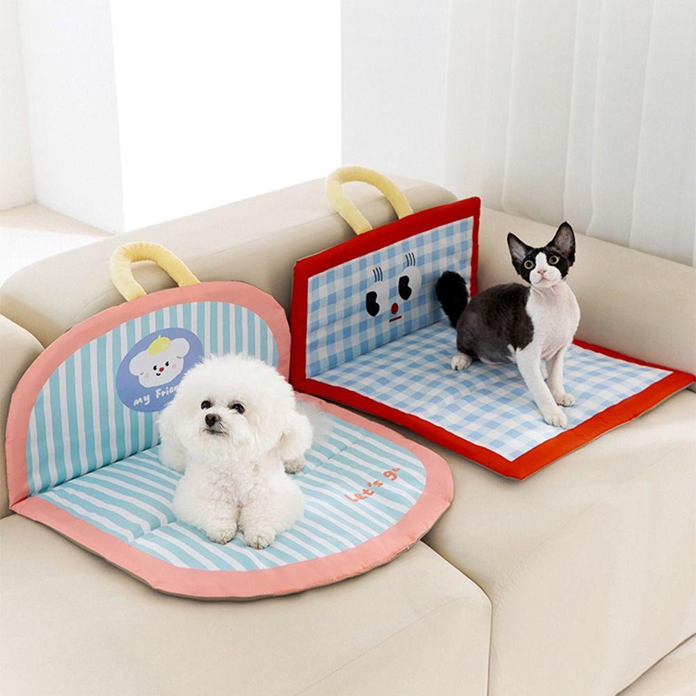 Anti-scratch Pet Cooling Mat Cartoon Dog Cold Bed Mat Washable Dog Cat Sleeping Pad Sleeping Tool