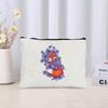 Fox Print Canvas Bag Organizer Retro Zipper Perfume Lipstick Cosmetic Bag Sundries Stationery Office Supplies Storage Pencil Bag