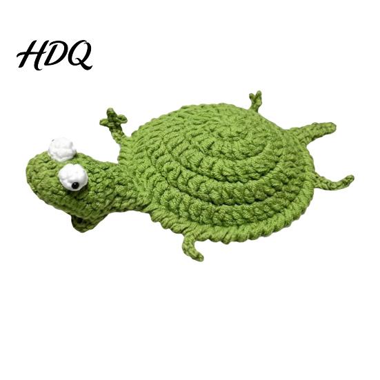Crochet Lizard Coaster Coaster Funny Handmade Animal Cup Mat 3D Knitted Unique