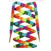 Flat Rainbow Shoelaces for Sneakers Colorful Shoe Laces Colored Gradient Shoelace for Canvas Shoes Lace for Tennis Women Man