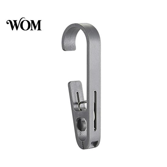 Portable Clothes Drying Clips Laundry Hook with Clip, Non-Drilling ABS Closet Organizer, Multi Purpose Space Saving Storage Tools Durable Anti-slip