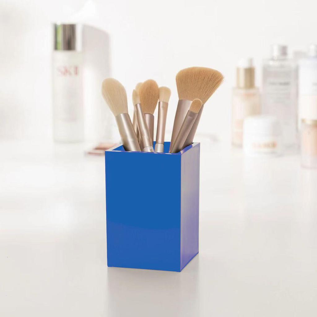 Akrilik Kalem ve Makyaj Fırçası Tutucu - Çok Renkli Masaüstü Saklama Tüpü