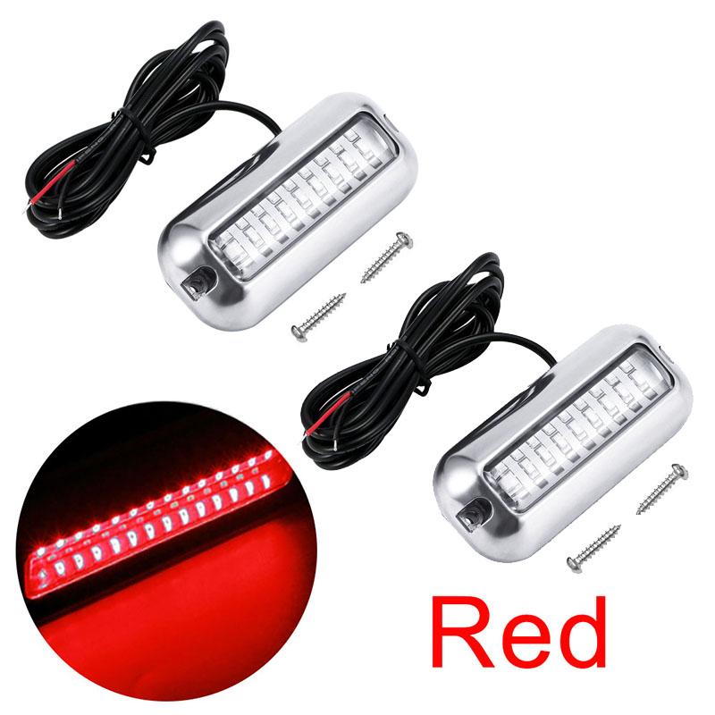 27LED Boat Transom Light Stainless Steel Speedboat Lights 10-30V Marine Transom Lamp IP68 Waterproof 50W Yacht Boat Accessories