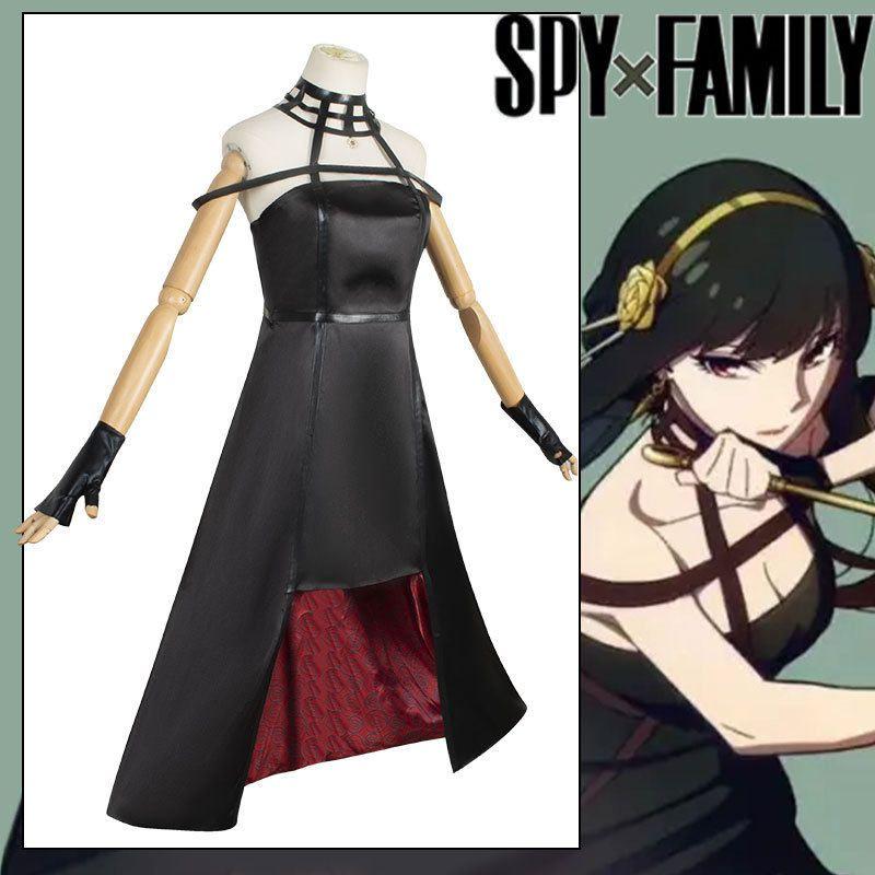 Spy X Family Cosplay Kostüm Yor Forger Dornenprinzessin Blair Cosplay Perücke Requisiten Rollenspiel