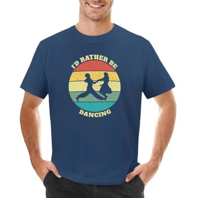 Zabawna Koszulka I'd Rather Be Lindy Hop Swing Dancing spersonalizowana bluza ubrania hipisowskie Odzież męska