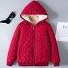 Kinder Jungen Teddy Kapuzenmantel Fleece Reißverschlussjacke Mädchen