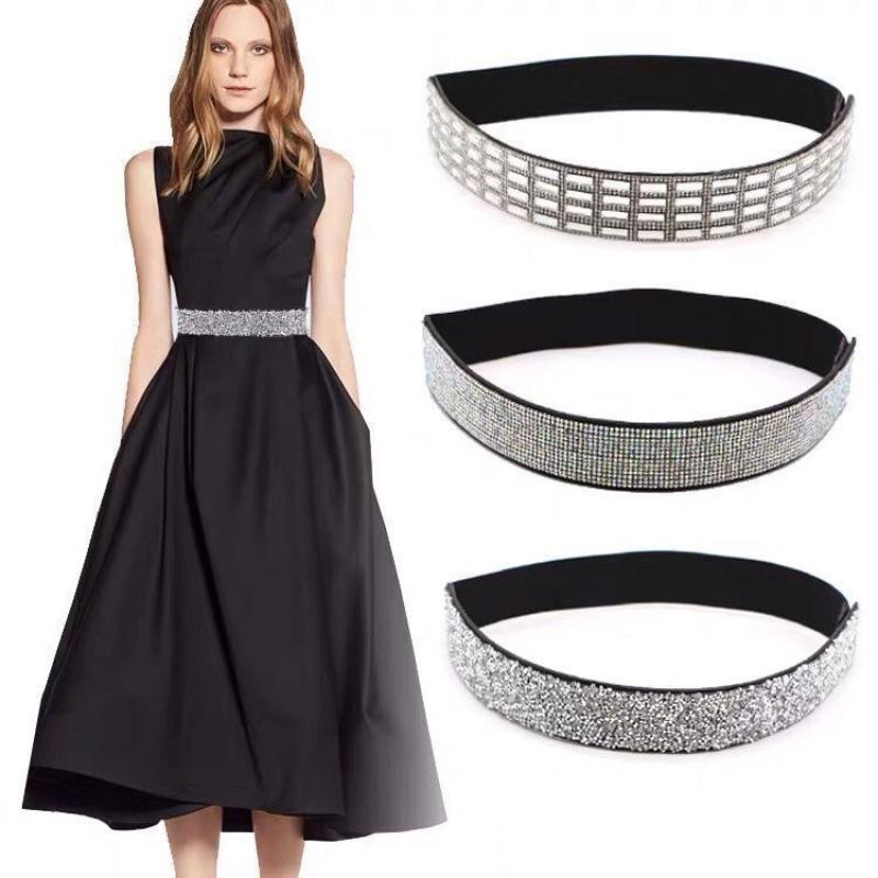 Rhinestone Stylish Waistband For Women Featuring Smooth Closure And Fashionable Colors