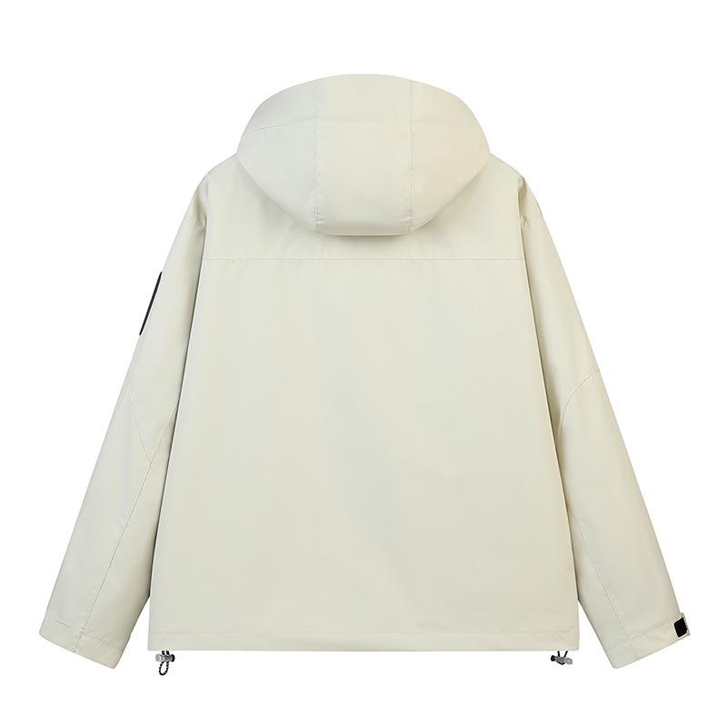Outdoorjacke für Herren, wind- und wasserdicht, Bergjacke, Arbeitsjacke mit Kapuze, Paarjacke zum Angeln und Bergsteigen