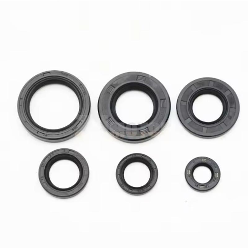 For Yamaha 125cc TZR125 TZR 125 6Pcs Motorcycle Full Complete Engine Oil Seal Rubber Gear Shaft Seal