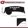 Dashboard Dash Cover Mat for Buick LaCrosse 2010-2016 Sun Protector Pad Black