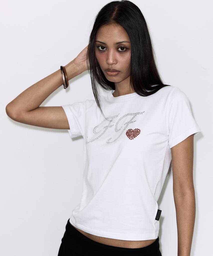 FANCY CLUB Glint Ff Tee (White) F26Qb088
