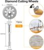 36 Pieces of Cutting Pieces Set of Electric Grinder Grinder Accessories Combination Grinding Polishing Cutting