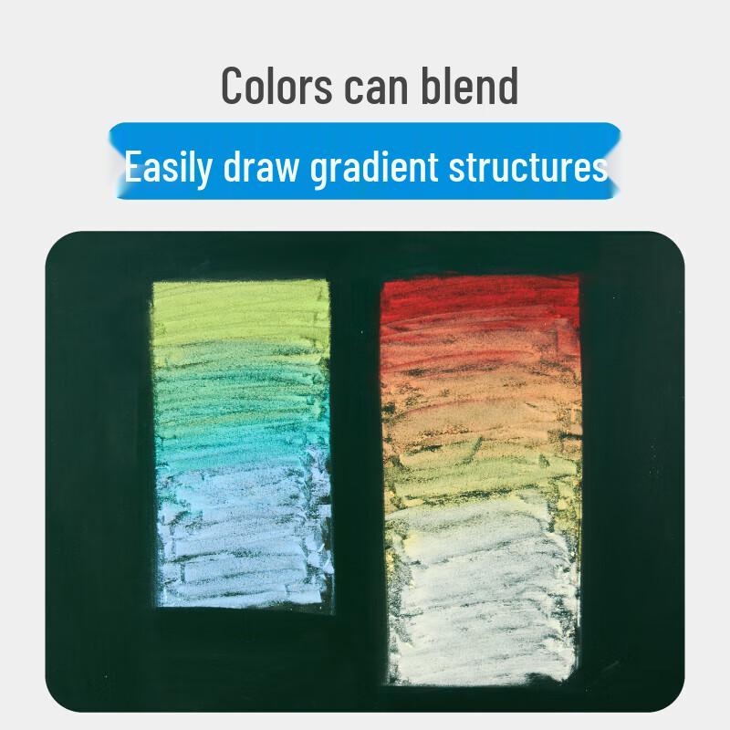 Jingzhouyuan Hexagonal Colorful Dustless Chalk Set