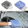 Car Wash Mitts Microfiber Double-Sided Scratch Free Microfiber Washing Gloves Auto  Detailing Cleaning Lint Free Wash Glove
