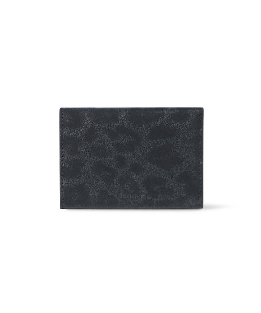 Fennec Triangle Triple Wallet - Leopard Navy