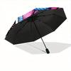 1pc Fantasy Forest Automatic Open/Close, Foldable Compact Umbrella with 8-Rib Shaft, Perfect Gift For Men And Women, Casual Style, Vibrant M