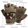 Children's Half-finger Gloves Anti-slip Wear Training Protection Riding Sports 8-15 Years Old Military Fan Gloves