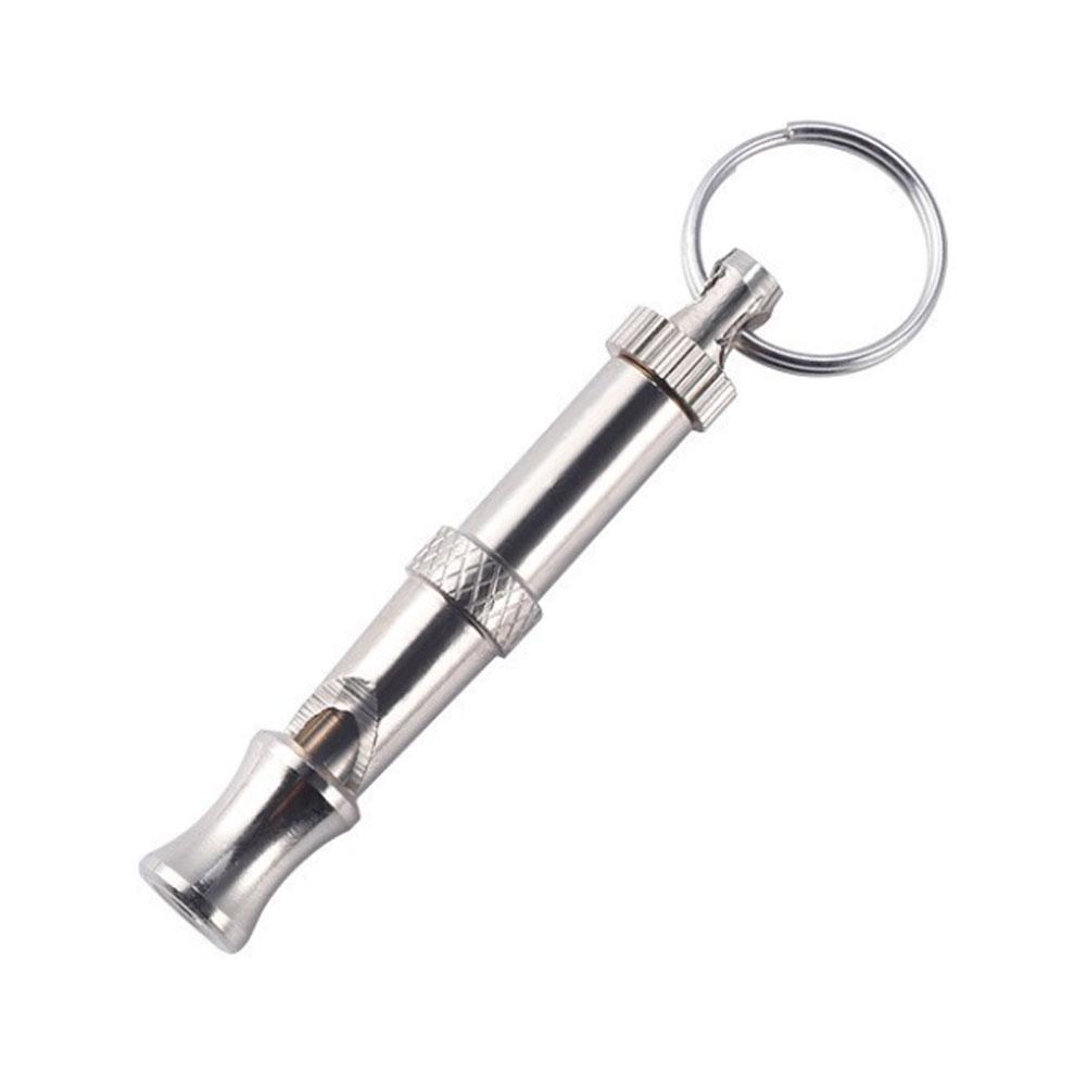 Ultrasonic Dog Whistle Stainless Steel Emergency Whistle Lightweight and Detachable Dog Training Whistle For Outdoor Emergency 1pcs