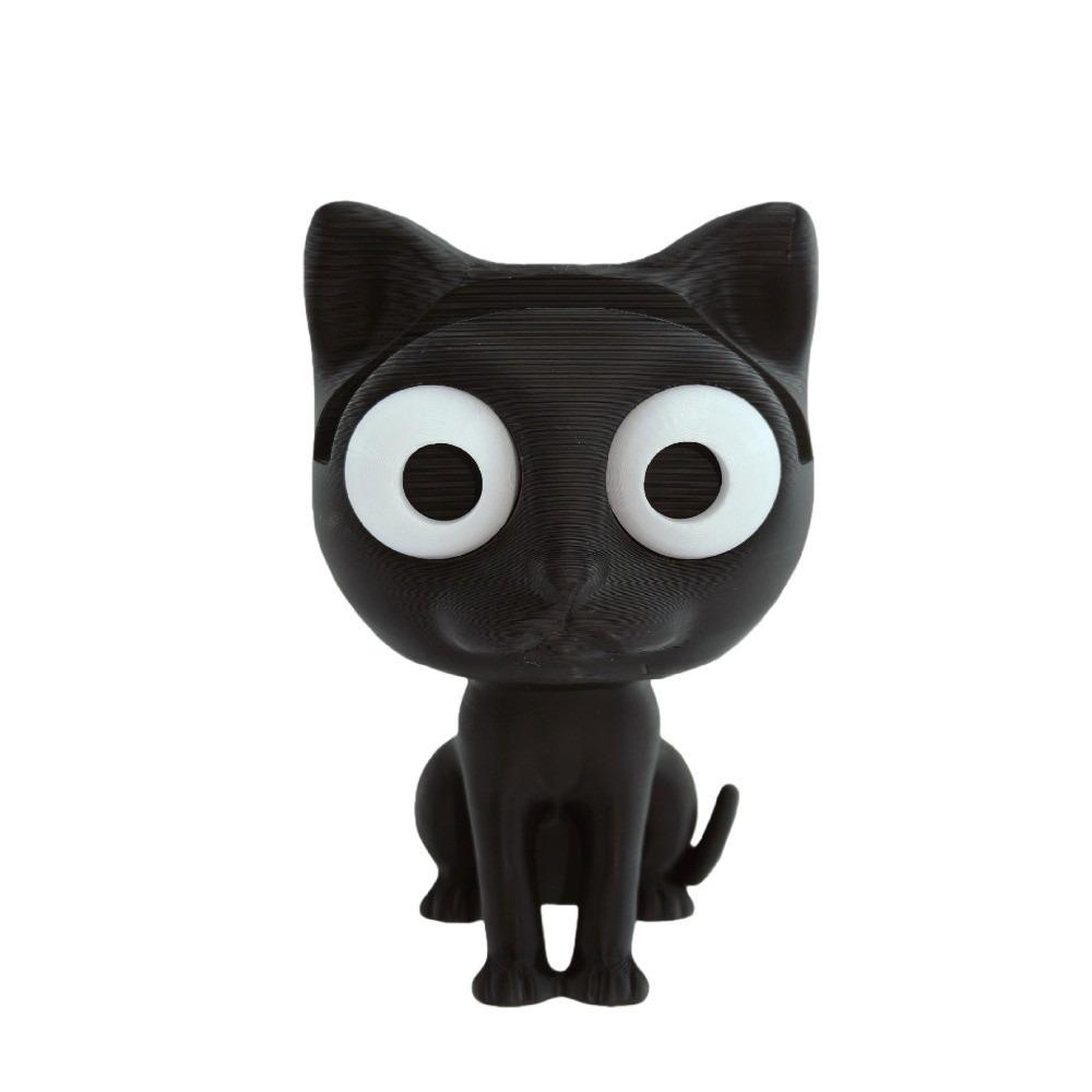 

Нескользящая подставка для демонстрации кошачьих очков 3D-печать кошачьи украшения Креативный держатель для показа очков Подарки чёрный