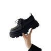 Fashion Women Spring New Black Platform Flats Shoes Women Loafers Slip on Boat Shoes Designer Casual Leather Oxfords 2025