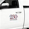 n 250 Years Decals - 10.2X6.1 in 250 Years Anniversary Waterproof Sticker for Trucks Car Trailer SUV Van or Any Smooth Surface, Removable - Bumper