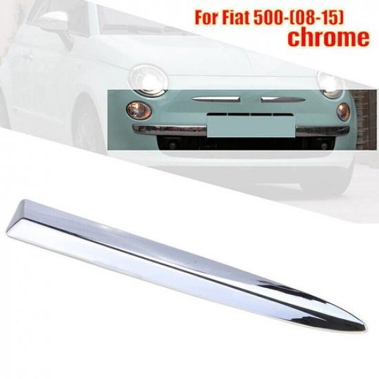 Fits Fiat 500 2007-15 Right Side Chrome Front Bumper Upper Grill Moulding Trim A