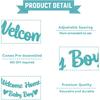 Welcome Home Baby Boy Banner - It's a Boy Baby Shower Decor, Little Sweet One Gender Reveal Baby Shower Decorations Blue Glitter