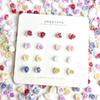 Hot Selling New Dry Rose Nail Art Accessories Gradient Dye Nail Decorations Resin Carved Camellia Accessories