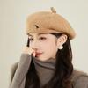 Beret Autumn and Winter Warm and Cold Proof Personalized Painter Hat New Fashion Versatile Hat for Women