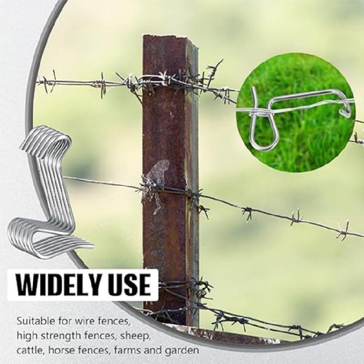 Wire Fence Repair Kit 20/30/40Pcs Fasteners Tension Handle Rusts Proof Metal Clamps For High Tensile Barbed Wire Fencing