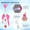 6-In-1 Multifunction Retractable Ball Pen Set Flashlight Foldable Scissors Ballpoint Pen Keychain Nurse Pens Permanent Marker