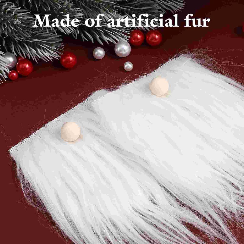 Dwarf Beard Gnome Making Supplies Fur for Crafts DIY Faux Fabric Fake Beards Suite