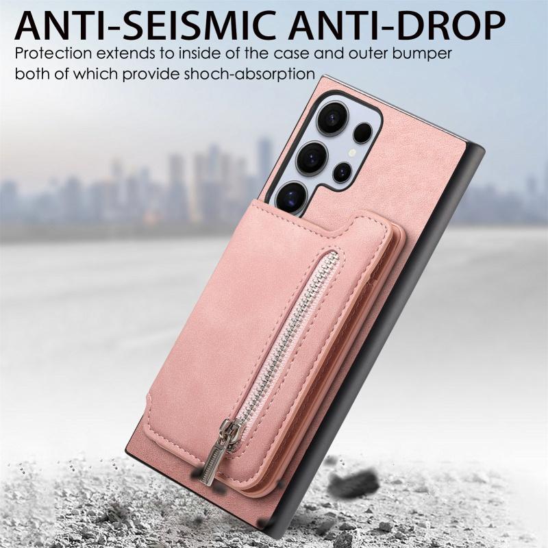 Magnetic Leather Wallet Phone Case For Samsung Galaxy S25 Edge S24 Ultra S23 Plus A17 A07 A55 A35 A15 A54 A34 A56 A36 A16 Cover