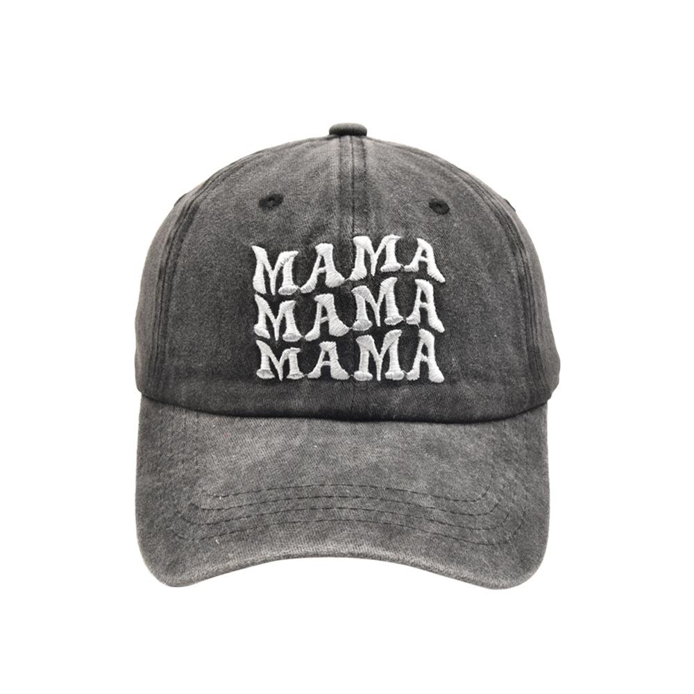 Unisex Mama Mini Parent-Child Embroidery Wash Baseball Caps Spring And Autumn Outdoor Adjustable Casual Hats Sunscreen Hat
