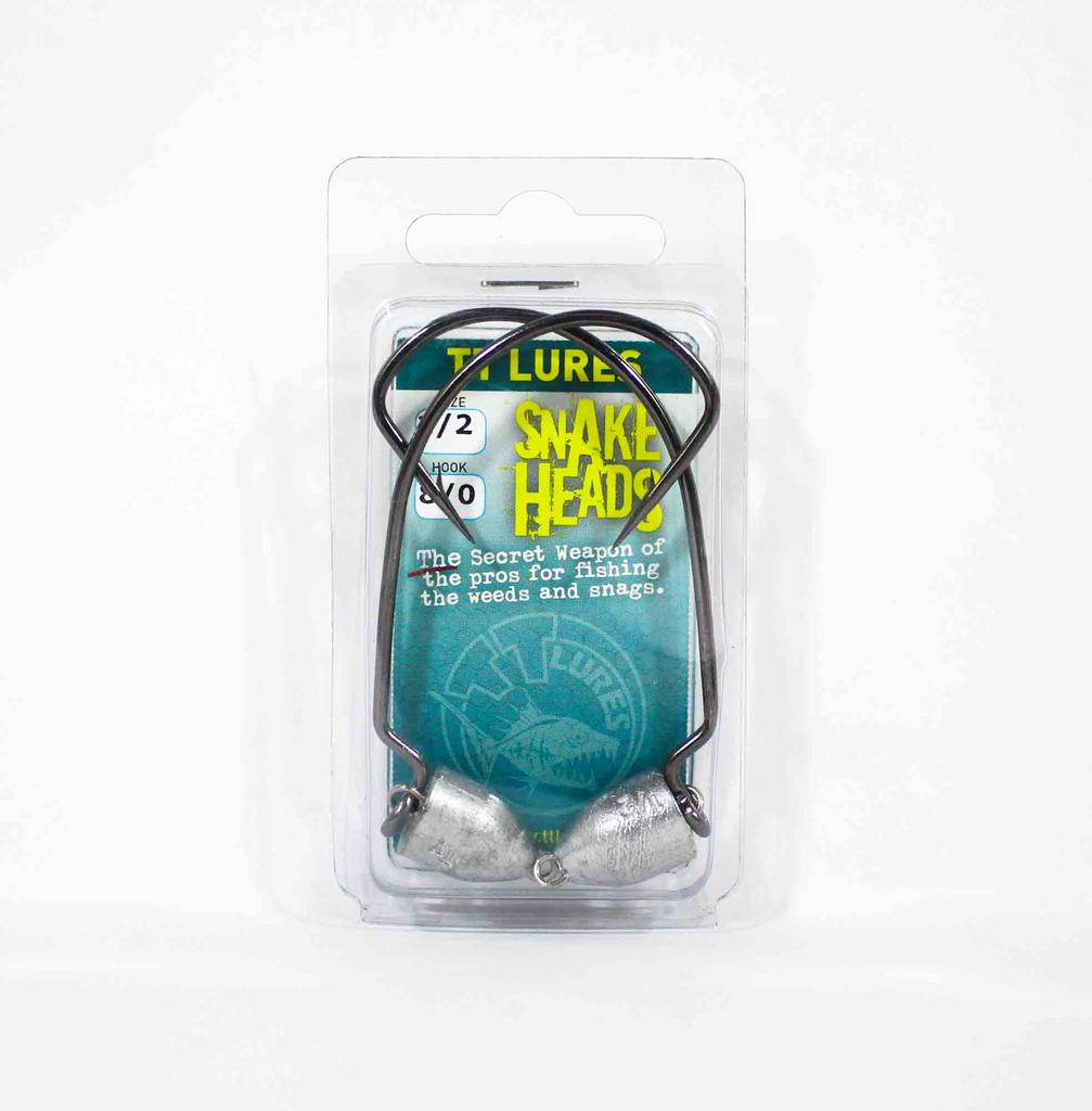 Tackle Tactics TT Snake Head Jig Head 1/2 oz 8/0 XH 2/bal (0787)