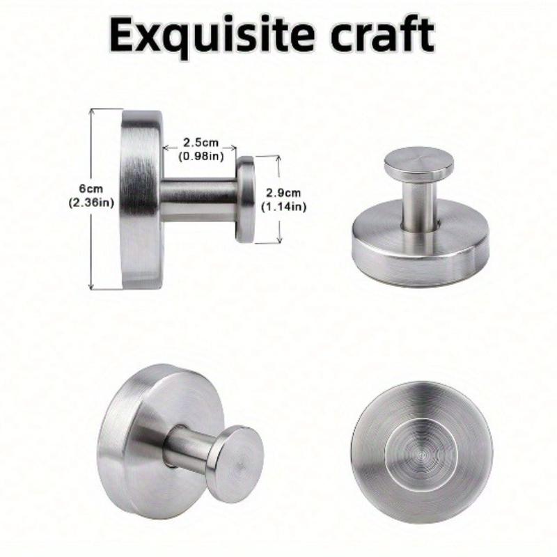 

4pcs Suction Cup Hooks for Shower, Stainless Steel Waterproof Suction Cup Hooks, No-Drill Hooks, for Shower, Bathroom, Kitchen, Mounting Suction Cup Type - Silver (4PCS) разноцветный