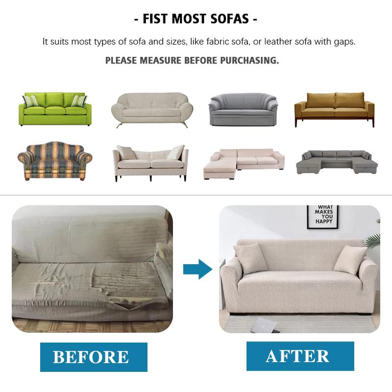 Stretch Sofa Covers for Living Room Anti Slip Sofa Slipcover with Elastic Bottom Pets Friendly Couch Cover Furniture Protector