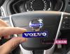 gwrql5 1pcs 3D blue/black for VOLVO Car Front Grille Hood Emblem Bonnet Steering Wheel Sticker Badge Decal Styling auto accessories