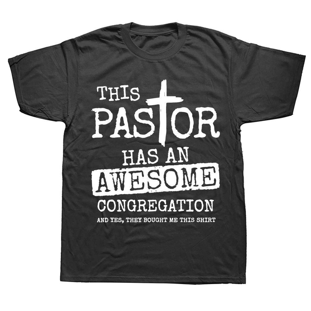 Vtipný pastorový cool křesťanský trička léto bavlna streetwear krátký rukáv dárky pro manžela přítele tričko pánské oblečení