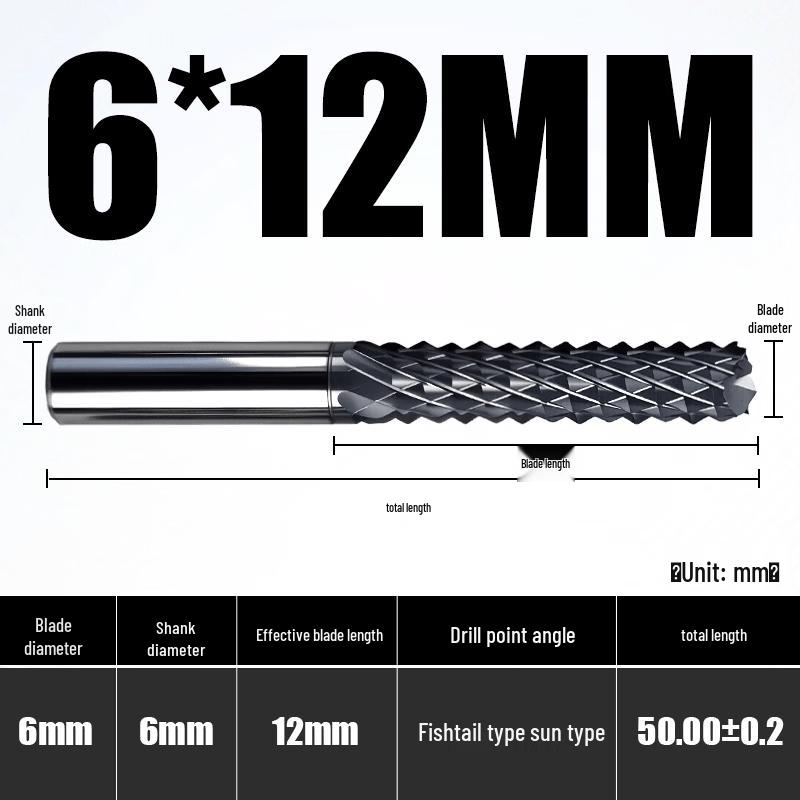 

Aokewen Tungsten Steel Corn End Mill