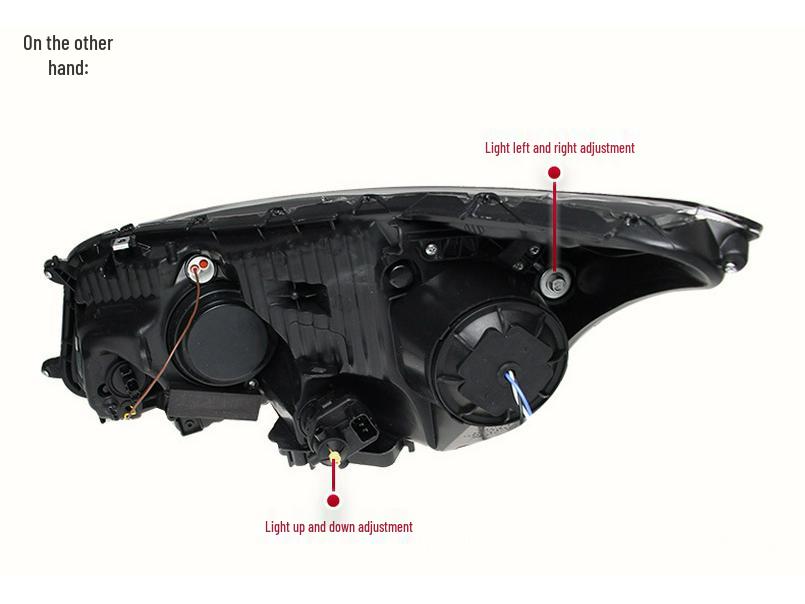 08-13 Accord Headlight Assembly LED DRL Devil Eye with Sequential Turn Signal